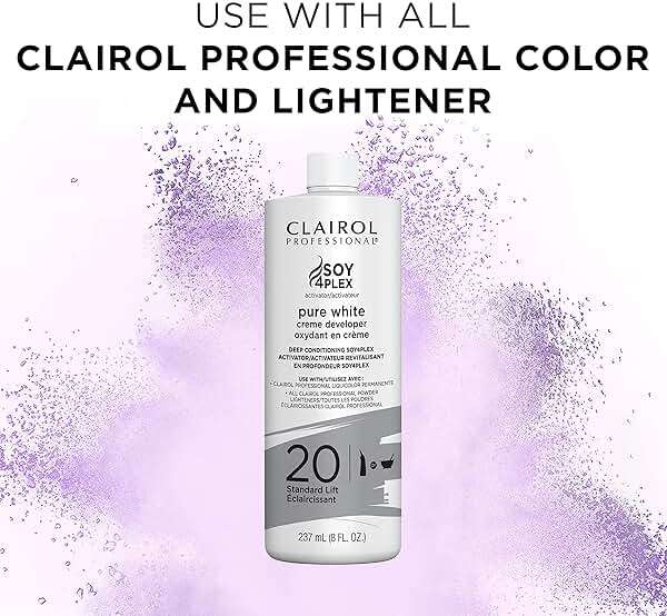Clairol Professional Clairoxide Pure White 20 Volume Creme Developer, 8 Fl Oz (Pack of 2) - Image 6