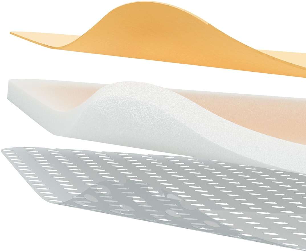 Neo G Opti-Heal Silicone Foam Adhesive Pad - Sterile Absorbent for Wounds, Cuts, Abrasions, Pressure Ulcers, Bedsores, Burns, Donor Sites - Image 2