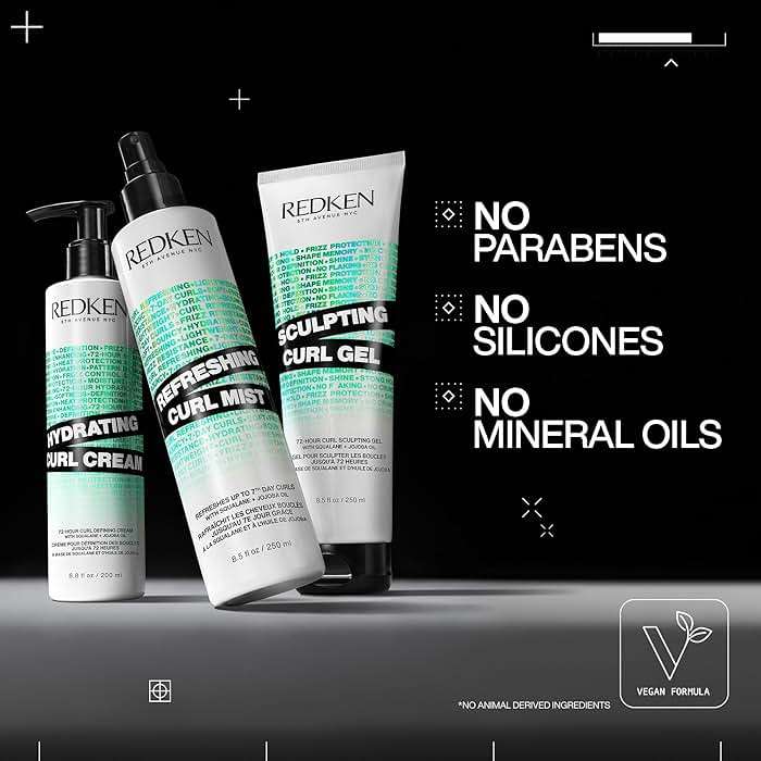 Redken Sculpting Curl Gel - 72-Hour Strong Hold, Crunch-Free & Flake-Free, Helps Tame Frizz - Image 7