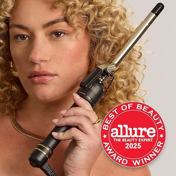 HOT Tools 24K Gold Professional 1" Extended Barrel Curling Wand for Bouncy Curls, Faster Styling, Less Damage & Long-Lasting Results - Image 3