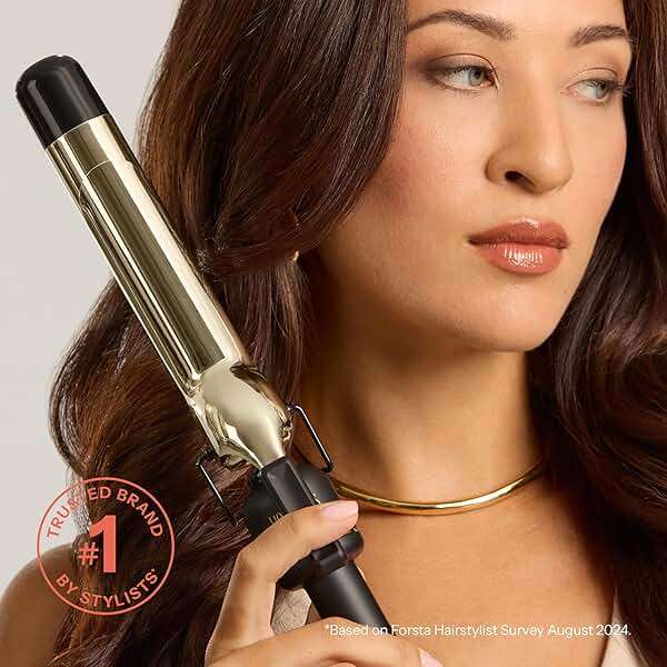HOT Tools 24K Gold Professional 1" Extended Barrel Curling Wand for Bouncy Curls, Faster Styling, Less Damage & Long-Lasting Results - Image 6