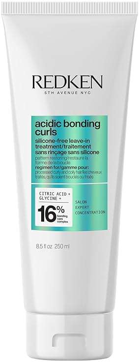 Redken Acidic Bonding Curls Leave-In Treatment For Curly & Coily Hair - Heat Protectant, Repairs & Defines Damaged Curls, Detangles & Conditions - Image 1