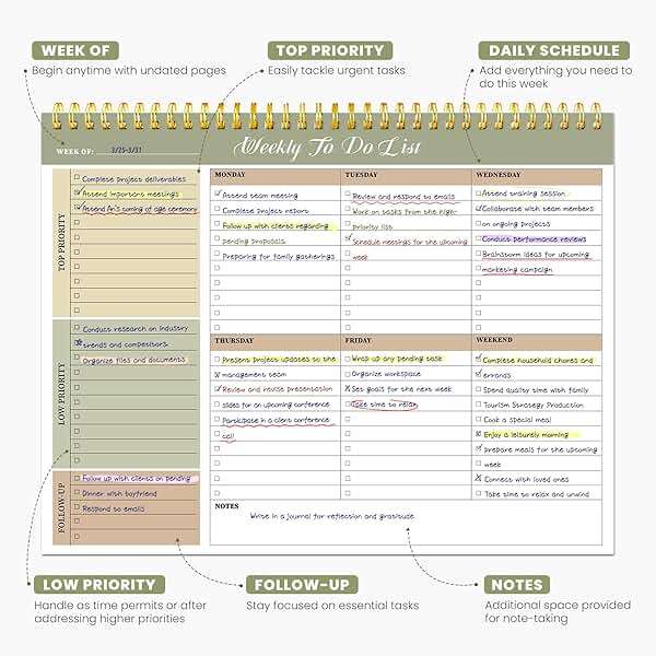 Weekly To Do List Notepad with 52 Undated Sheets（8.5"×11"）- Undated Weekly Planner Notepad for Office Desk Accessories and Supplies - Forest Shades - Image 3