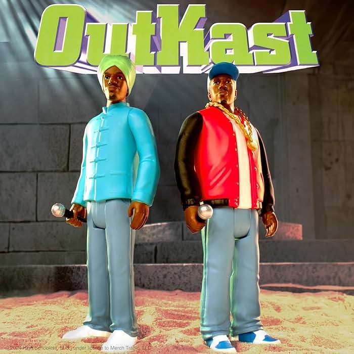 Super7 Outkast Big Boi and André 3000 (ATLiens) - 3.75" Outkast Action Figure with Accessories Hip Hop Collectibles and Retro Toys - Image 2
