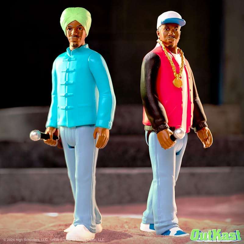 Super7 Outkast Big Boi and André 3000 (ATLiens) - 3.75" Outkast Action Figure with Accessories Hip Hop Collectibles and Retro Toys - Image 7