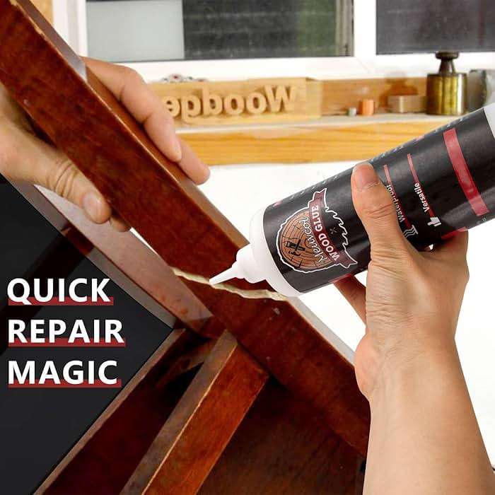 Wood Glue, Strongest Glue for Woodworking, Waterproof Clear Wood Glue for Furniture Heavy Duty, Interior & Exterior Furniture Glue for Crafts, Furniture, Baseboard, cabinets, Door (150g) - Image 6