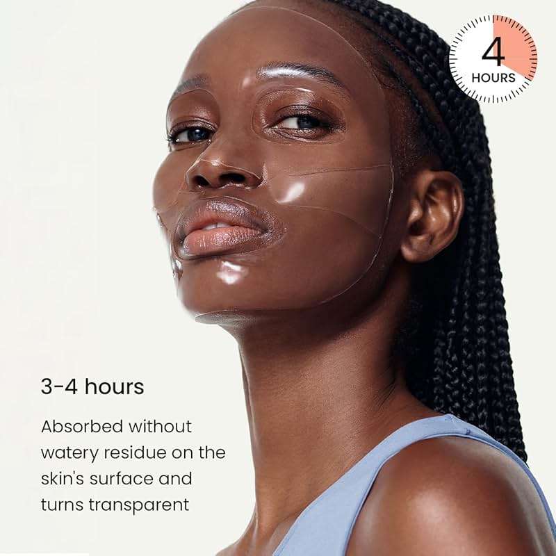BIODANCE Hydro Cera-nol Real Deep Mask, Hydrating Overnight Hydrogel Face Mask, Moisturizing, Redness Reducing, Quick Soothing, After Sun Care, Sunburn Relief, Korean Skin Care |1.19oz(34g) x4ea - Image 5
