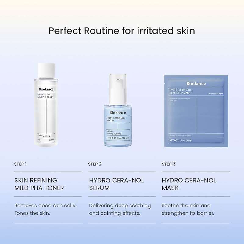 BIODANCE Hydro Cera-nol Real Deep Mask, Hydrating Overnight Hydrogel Face Mask, Moisturizing, Redness Reducing, Quick Soothing, After Sun Care, Sunburn Relief, Korean Skin Care |1.19oz(34g) x4ea - Image 9