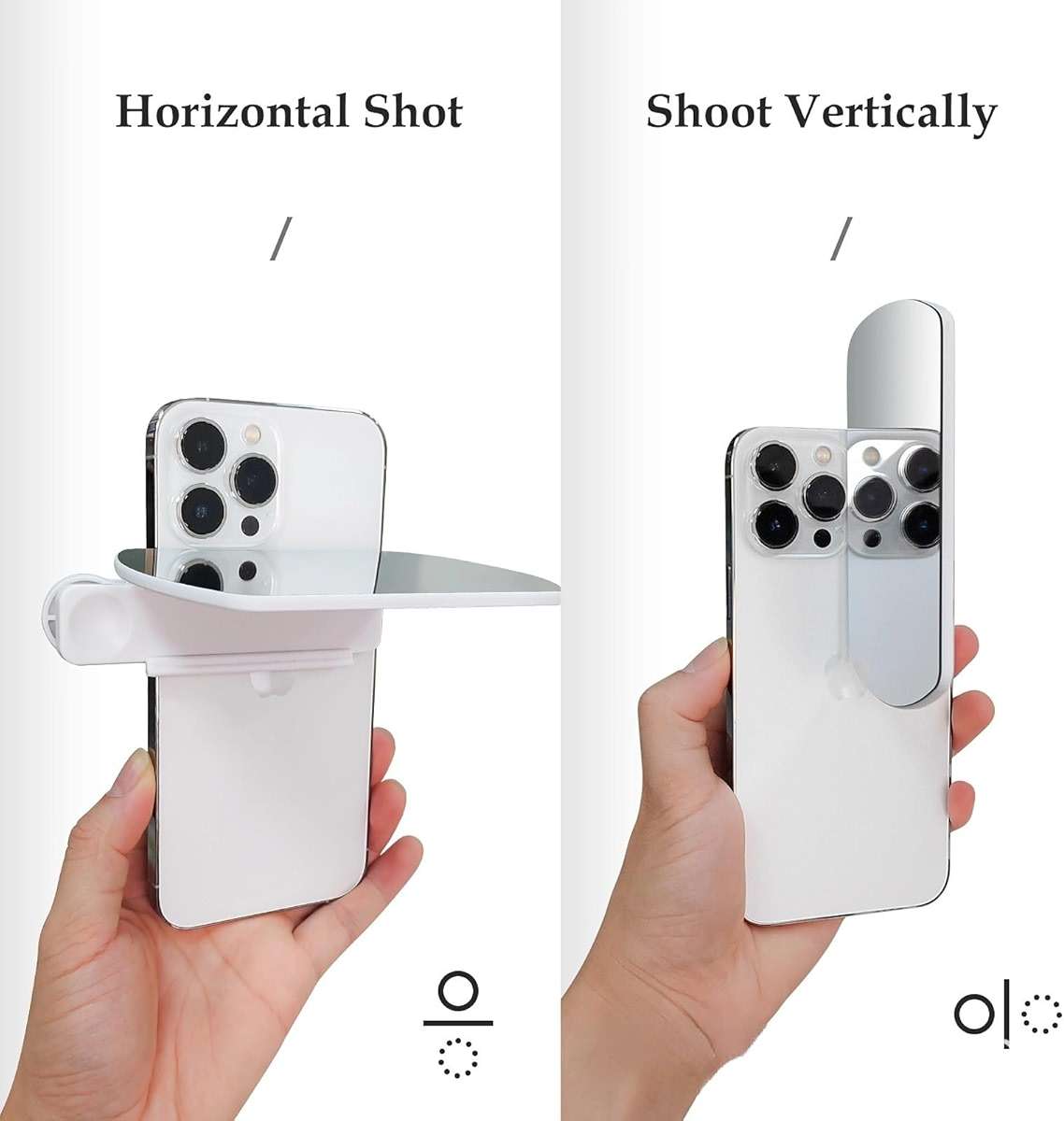 High Definition Phone Camera Reflection Shooting Mirror with Clip for Smartphone Photography, Flip Mirror for Landscape and Portrait Shots, Compact Glass Lens for Clear Reflections - Image 6