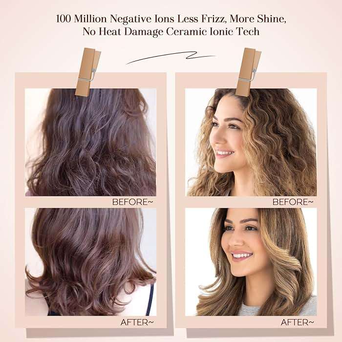 Travel Blow Dryer Brush in one, Dual Voltage 120V-240V Mini Hot Air Brush, Hair Trends Nano Titanium 2 Inch One Step Hair Dryer and Styler Volumizer Oval Shape - Image 3