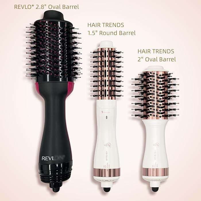Travel Blow Dryer Brush in one, Dual Voltage 120V-240V Mini Hot Air Brush, Hair Trends Nano Titanium 2 Inch One Step Hair Dryer and Styler Volumizer Oval Shape - Image 5