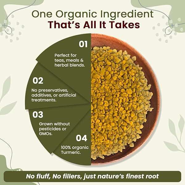 Organic Way Turmeric/Haldi Root Cut & Sifted (Curcuma Longa) - Herbal Tea | Kosher & USDA Certified | Vegan, Non-GMO & Gluten Free | 100% Raw from India (2LBS / 32Oz.) - Image 5