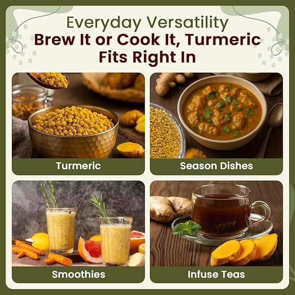 Organic Way Turmeric/Haldi Root Cut & Sifted (Curcuma Longa) - Herbal Tea | Kosher & USDA Certified | Vegan, Non-GMO & Gluten Free | 100% Raw from India (2LBS / 32Oz.) - Image 6