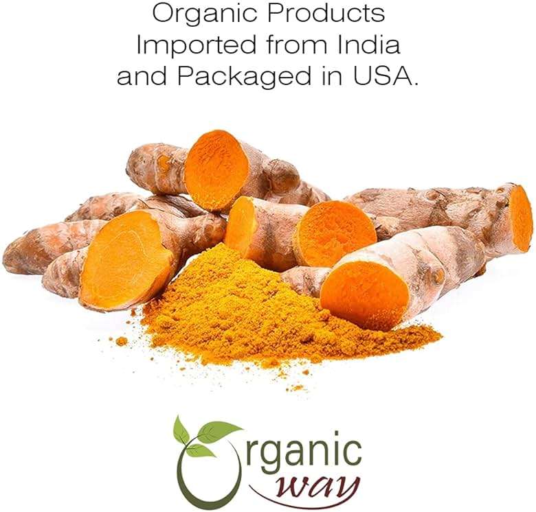 Organic Way Turmeric/Haldi Root Cut & Sifted (Curcuma Longa) - Herbal Tea | Kosher & USDA Certified | Vegan, Non-GMO & Gluten Free | 100% Raw from India (2LBS / 32Oz.) - Image 8