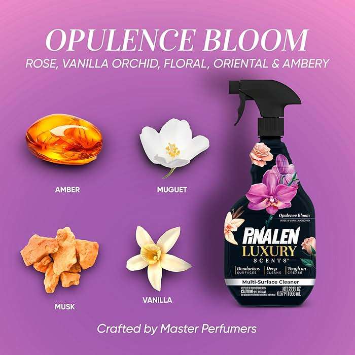 PINALEN Luxury Scent Multipurpose Cleaning Spray - Opulence Bloom - 22 fl oz - All Purpose Cleaner for Kitchen, Bathroom & Surfaces - Image 3