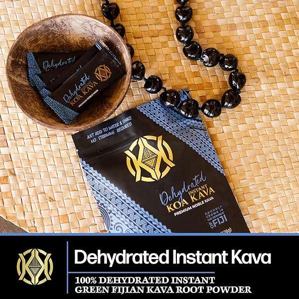 Koa Kava Dehydrated Instant Kava - 100% Dehydrated Instant Green Fijian Kava Root Powder, 8 oz (226g) Bag - Image 6