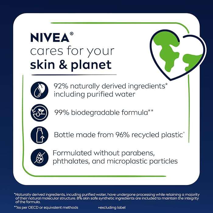NIVEA Men Active Clean Body Wash with Natural Charcoal for Normal to Oily Skin, 3-in-1 Charcoal Body Wash, Face and Hair, Draws Out Dirt and Impurities, 30 Fl Oz Bottle - Image 9