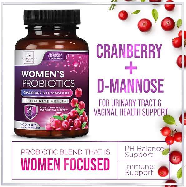 Probiotics for Women - Prebiotic and Probiotic Blend 60 Billion CFU Per Serving - 16 Strain Women's Probiotic for pH Balance & Vaginal Support - Digestive & Immune Support, Bottled USA - 60 Capsules - Image 3
