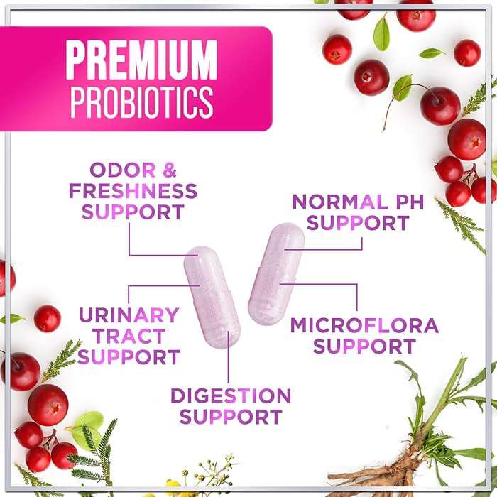 Probiotics for Women - Prebiotic and Probiotic Blend 60 Billion CFU Per Serving - 16 Strain Women's Probiotic for pH Balance & Vaginal Support - Digestive & Immune Support, Bottled USA - 60 Capsules - Image 6