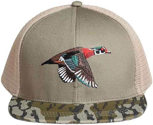 EDTREK Outdoorsman Pro Trucker Breathable Mesh Performance Cap - Flat Brim Snapback Hat - Image 2