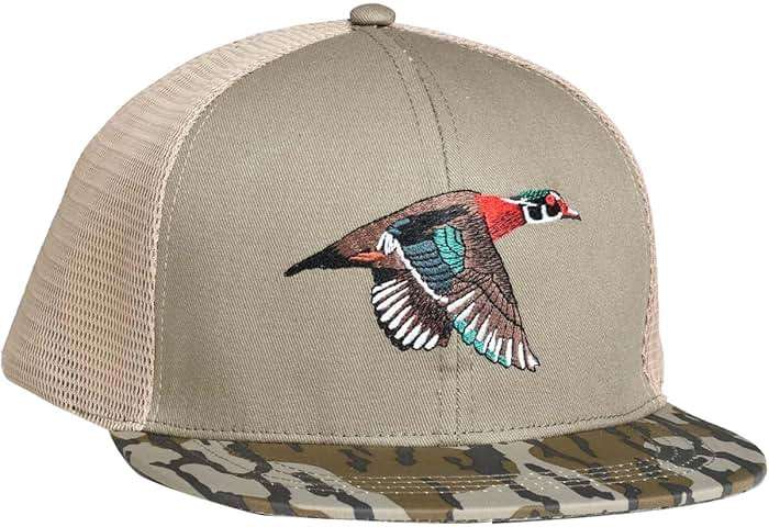 EDTREK Outdoorsman Pro Trucker Breathable Mesh Performance Cap - Flat Brim Snapback Hat - Image 3