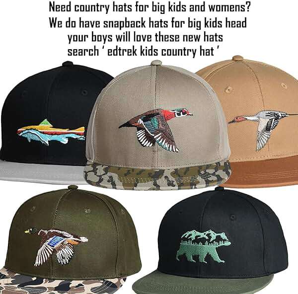 EDTREK Outdoorsman Pro Trucker Breathable Mesh Performance Cap - Flat Brim Snapback Hat - Image 6