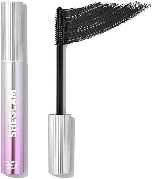 SHEGLAM Flutter Wink Volumizing Mascara Lash Extensions Tubing Mascara Length and Lift-Black - Image 1
