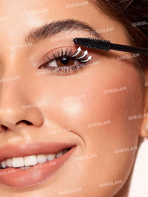 SHEGLAM Flutter Wink Volumizing Mascara Lash Extensions Tubing Mascara Length and Lift-Black - Image 3