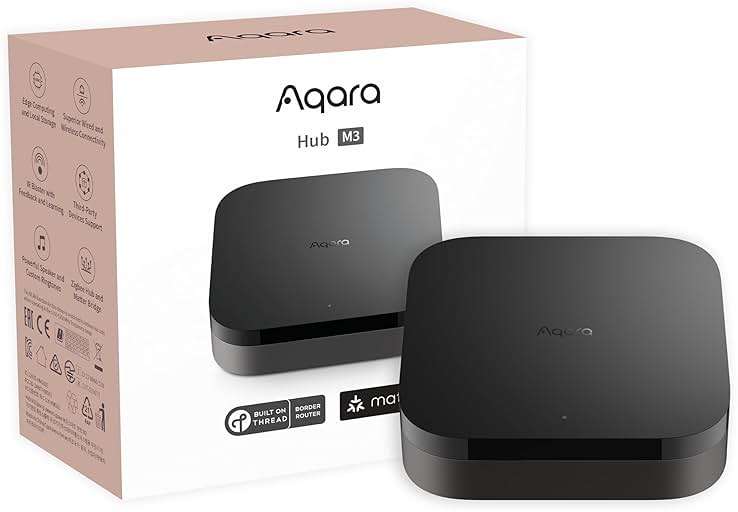 Aqara Smart Home Hub M3 for Advanced Automation, Matter Controller, Thread Border Router, Features Zigbee, Bluetooth, Wi-Fi, PoE, IR, Supports Alexa, Apple HomeKit, SmartThings, Home Assistant, IFTTT - Image 1
