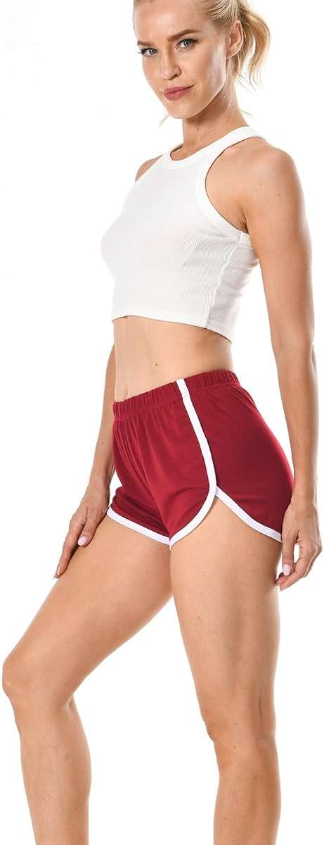 Cameway 4 Pack Women's Cotton Yoga Dance Short Pants Summer Athletic Cycling Hiking Sports Shorts - Image 7