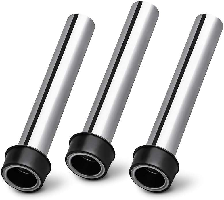 Set of 3 Bar Sink Stopper - 7.48 x 1.75" (LxD) Bar Drain Stopper Pipe for Standard Sinks, Lightweight and Simple to Use, Rust Resistant - Good for Bar and Kitchen, Suitable for Home and Commercial Use - Image 1
