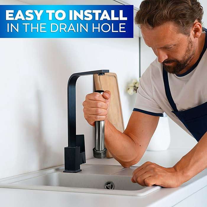 Set of 3 Bar Sink Stopper - 7.48 x 1.75" (LxD) Bar Drain Stopper Pipe for Standard Sinks, Lightweight and Simple to Use, Rust Resistant - Good for Bar and Kitchen, Suitable for Home and Commercial Use - Image 5