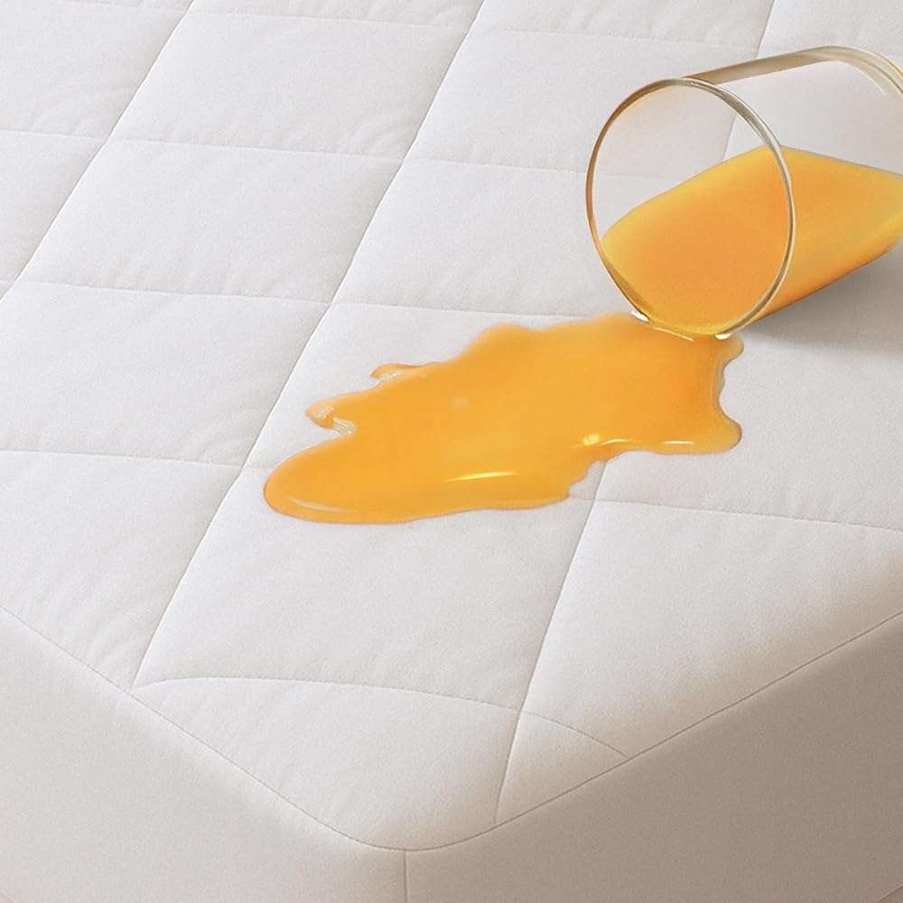 100% Waterproof Cotton King Mattress Protector - 360 Pad Protection Against Spills, Stains & Accidents for Parents & Pet Owners - Noiseless & Cooling Quilted Top - Image 1