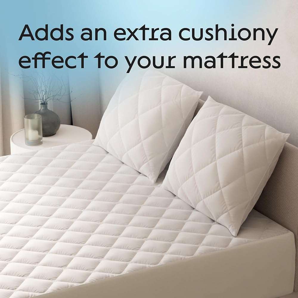 100% Waterproof Cotton King Mattress Protector - 360 Pad Protection Against Spills, Stains & Accidents for Parents & Pet Owners - Noiseless & Cooling Quilted Top - Image 5