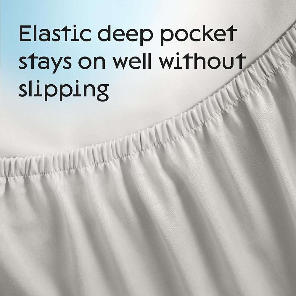 100% Waterproof Cotton King Mattress Protector - 360 Pad Protection Against Spills, Stains & Accidents for Parents & Pet Owners - Noiseless & Cooling Quilted Top - Image 7