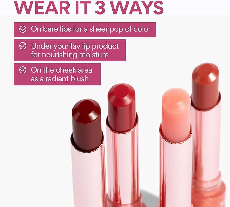 innisfree Dewy Tint Lip Balm | Korean Tinted Balm with Natural Finish | Hydrating Sheer Lipstick for Dry Lips | Available in 4 Shades and Gift Sets - Image 6