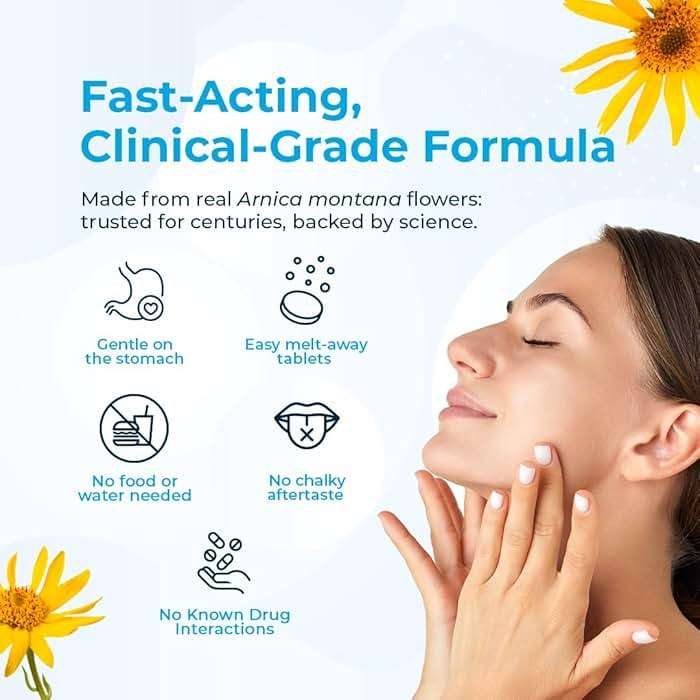 VitaMedica Arnica Montana 30C Rapid Dissolve Tablets for Natural Pain, Bruising, and Swelling Support - Homeopathic Medicine for Injury and Surgery Recovery - 150 Ct - 50 Servings - Image 3
