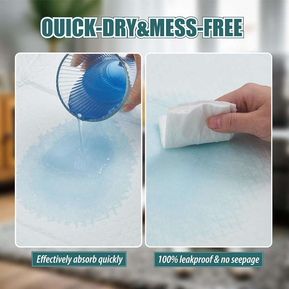 GWT Puppy Pads Extra Large 28x34 Inch - 40 Count Dog Pee Pads, Ultra Absorbent 5-Layer Leak-Proof Potty Training Pads for Dogs, Puppies, Cats & All Pets | XL Disposable Pee Pad Indoor Outdoor Use - Image 3