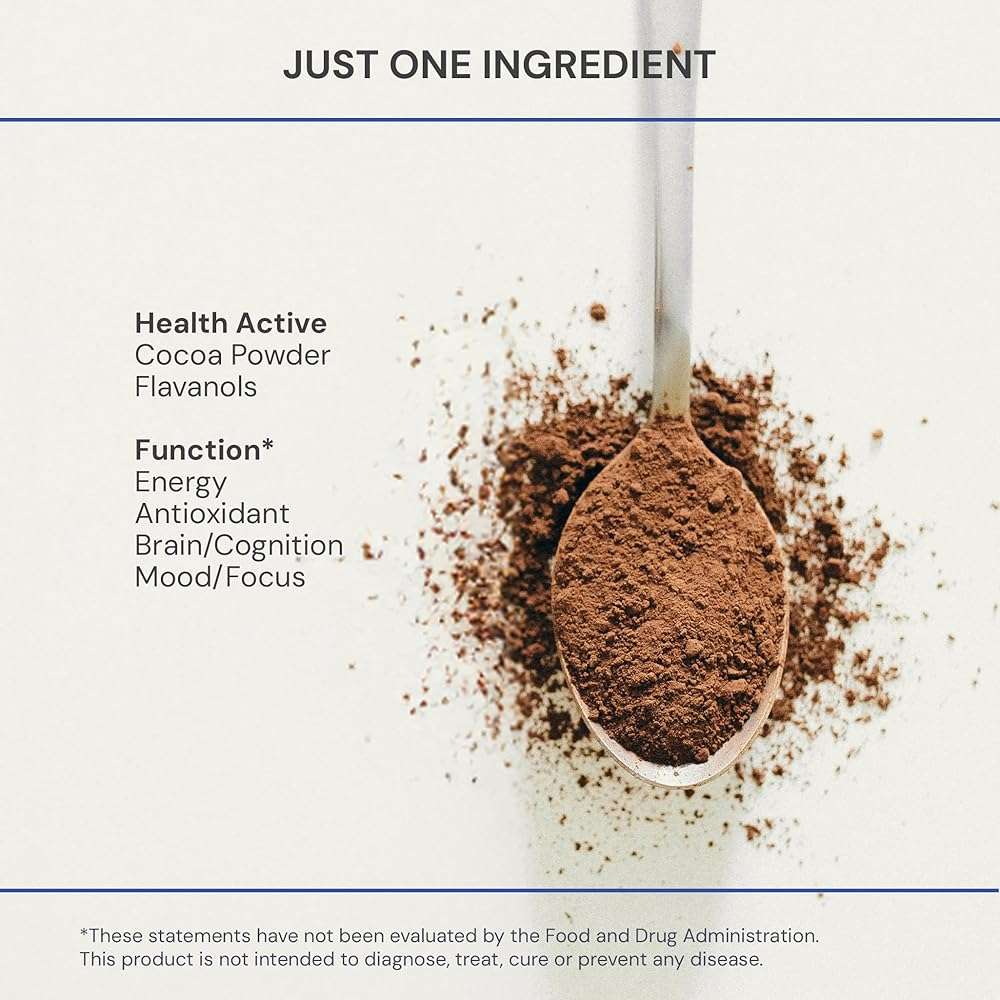 Blueprint Bryan Johnson Non Dairy Cocoa Powder – Elite Level Flavanols – 100% Pure Cocoa – Low Fat Unsweetened Cocoa – Undutched – Keto Friendly – Great for Baking, Cooking & Smoothies – 12oz Bag - Image 4
