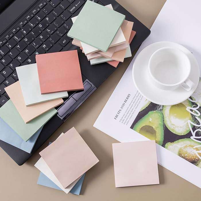 (16 Pack) Sticky Notes 3x3, Vintage Colors, Sticky Pads, Recyclable, Easy to Stick for Home, Office, Notebook - Image 5