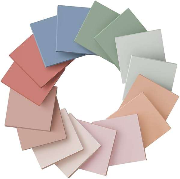 (16 Pack) Sticky Notes 3x3, Vintage Colors, Sticky Pads, Recyclable, Easy to Stick for Home, Office, Notebook - Image 7