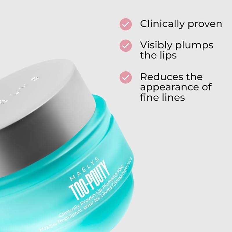 MAËLYS TOO-POUTY Lip Plumping Mask - Dual-Use Lip Treatment and Primer - Visibly Smooths Fine Lines and Enhances Fullness (0.5 Fl Oz) - Image 2
