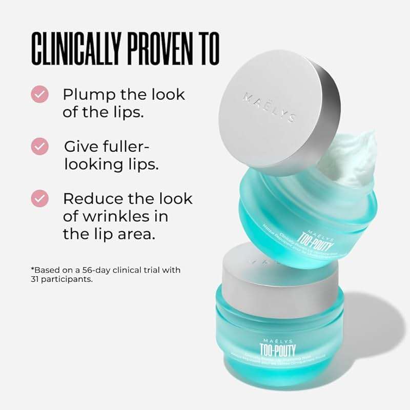 MAËLYS TOO-POUTY Lip Plumping Mask - Dual-Use Lip Treatment and Primer - Visibly Smooths Fine Lines and Enhances Fullness (0.5 Fl Oz) - Image 6