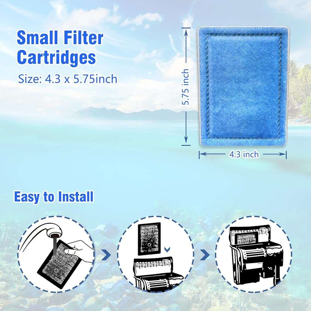 12-Pack Rite-Size B Aquarium Filter Cartridges for Marineland Penguin PRO Power Filters 100/125/175 & Original Penguin Power Filter 150 - Image 2