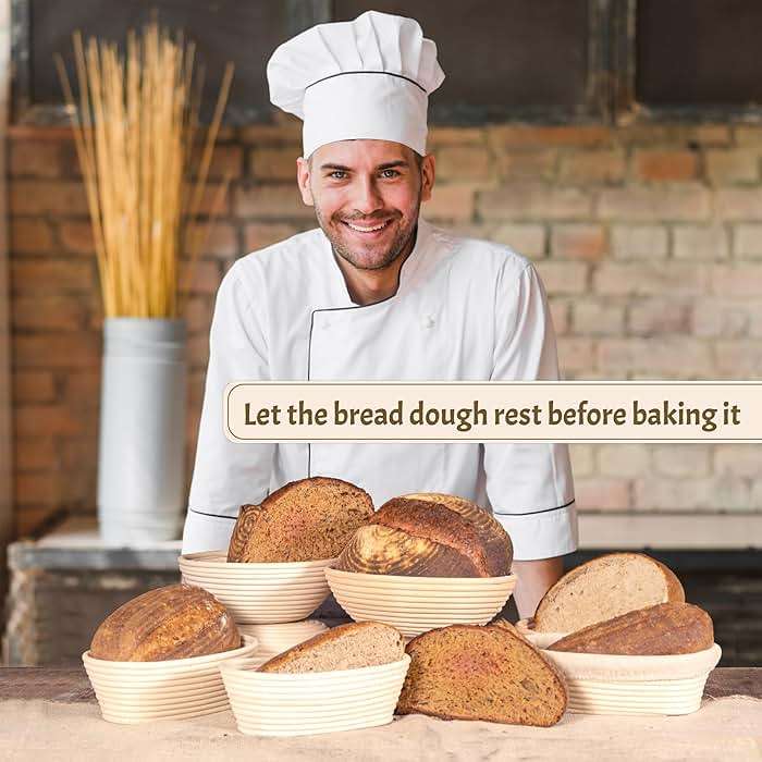 Sourdough Starter Kit for Beginners – 9” Banneton Bread Proofing Basket with 24oz Glass Sourdough Starter Jar & Sourdough Bread Baking Supplies, Easy No-Fail Kit, Gift for Home Bakers - Image 2