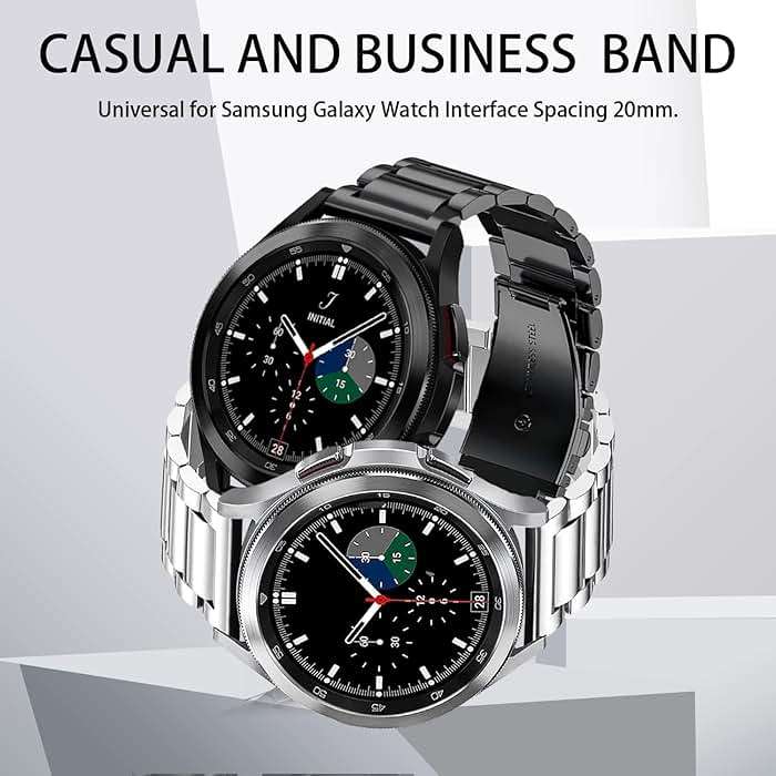 GOLDTOLUCK Stainless Steel Band Compatible with Samsung Galaxy Watch 8 7 6 5 4 Classic FE Pro 40mm 44mm 46mm 43mm 47mm 45mm 42mm 20mm Men Women Milanese Replacement Metal Elegant Casual - Image 6