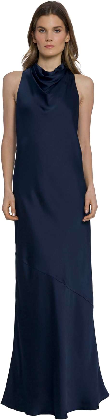 Maggy London Women's High Neck Floor Length Fit and Flare Halter Dress for Women | Formal Dresses for Women - Image 1