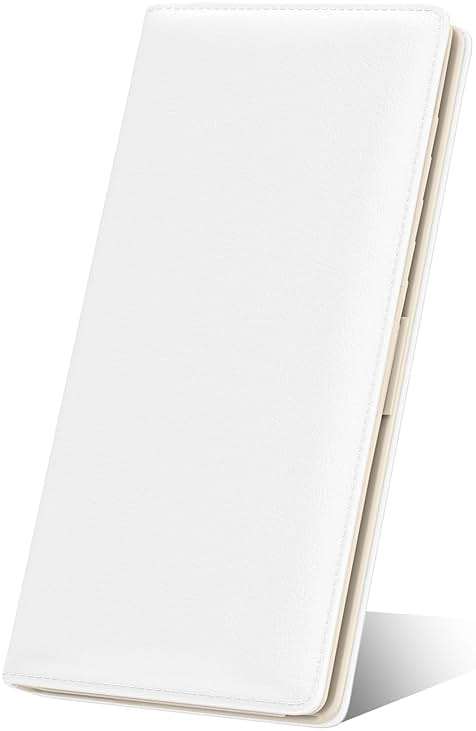 Nipichsha Womens Wallet, RFID Slim Wallets for Women, Thin Ladies Credit Card Holder Purse, Cute Leather Bifold Clutch Billfold with 11 Card Slots & ID Window, White - Image 1