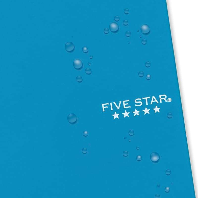 Five Star Spiral Notebooks, 6 Pack, 2 Subject, College Ruled, 9 1/2" x 6", 80 Sheets, Amethyst Purple, Sedona Orange, Seaglass Green, Tidewater Blue, Gray and Black (840029A-ECM) - Image 5