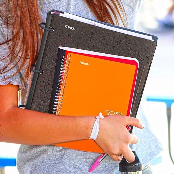 Five Star Spiral Notebook, 5 Subject, College Ruled Paper, 6" x 9-1/2", 150 Sheets, Selected Colors Will Vary, 6 Pack (840030A) - Image 2